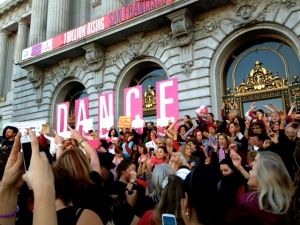 San Francisco's One Billion Rising event in front of City Hall.